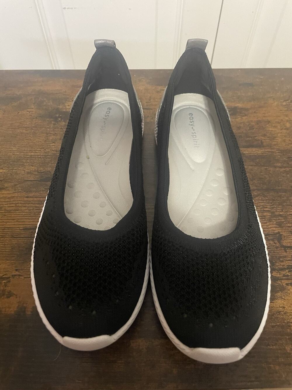 Easy Spirit Women's Glitz Casual Slip-On Walking Shoes Black Size 7.5